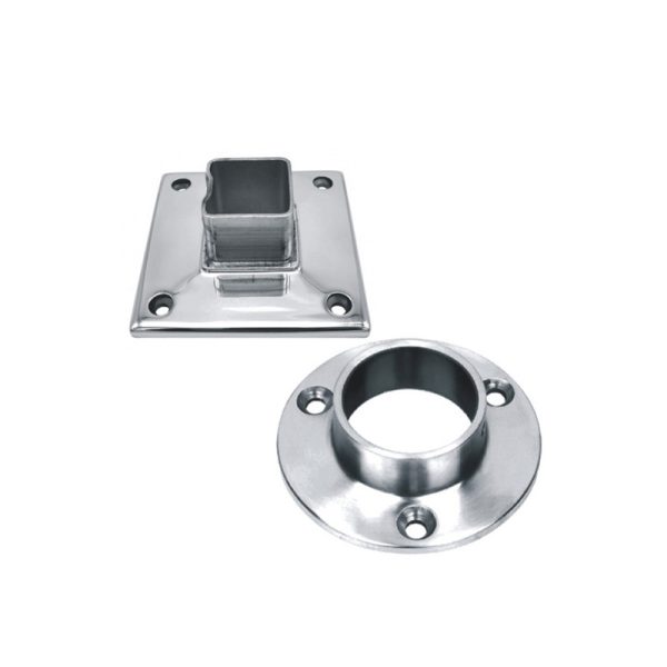Base Inox-304 Para Tubo Rec/Cuadrado